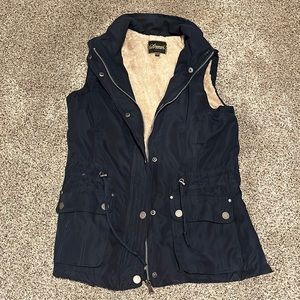 Fleece-lined Navy Vest, Special One brand